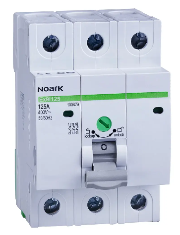 Spínač Ex9I125 3P 100A (100878) 3moduly (10-50mm2) NOARK