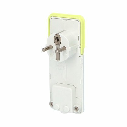 Vidlica 1110, 230V/16A, IP20, PVC, biela, extra plochá