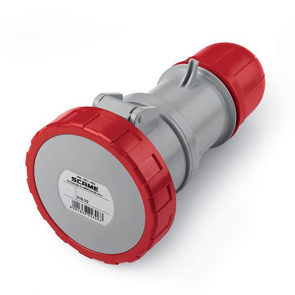 Zásuvka ZS324IP 318.3246 OPTIMA 400V/32A, 4p, spojovacia na kábel, IP67 SCAME