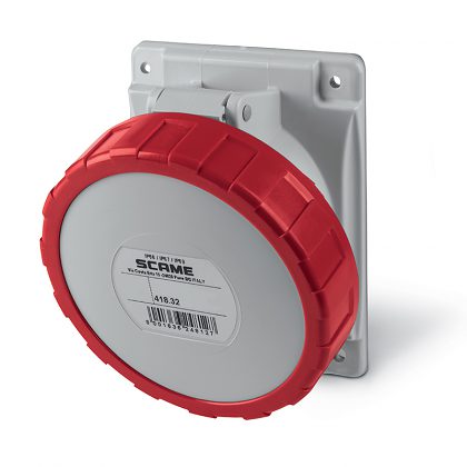 Zásuvka ZV325IP 418.3267 OPTIMA 400V/32A, 5p, vstavná, IP67 SCAME