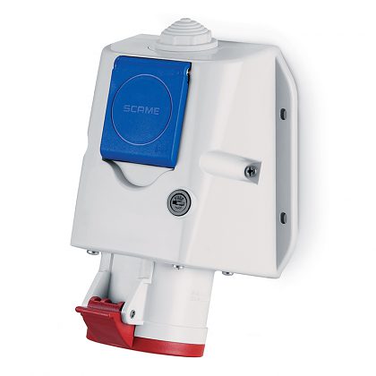 Zásuvka 513.1656-FN OPTIMA 400V/16A, 4p+230V/16A domová, prisadená, IP44 SCAME