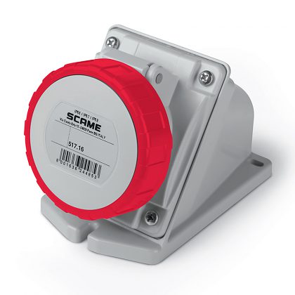 Zásuvka ZN164IP 517.1656 OPTIMA 400V/16A, 4p, prisadená, IP67 SCAME
