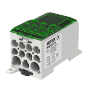 Blok distribučný OJL 280A (MAB1281G10) 1x35-120mm2 Cu/Al / 4x2,5-10 + 5x2,5-16 + 2x6-35mm2 Cu zelený