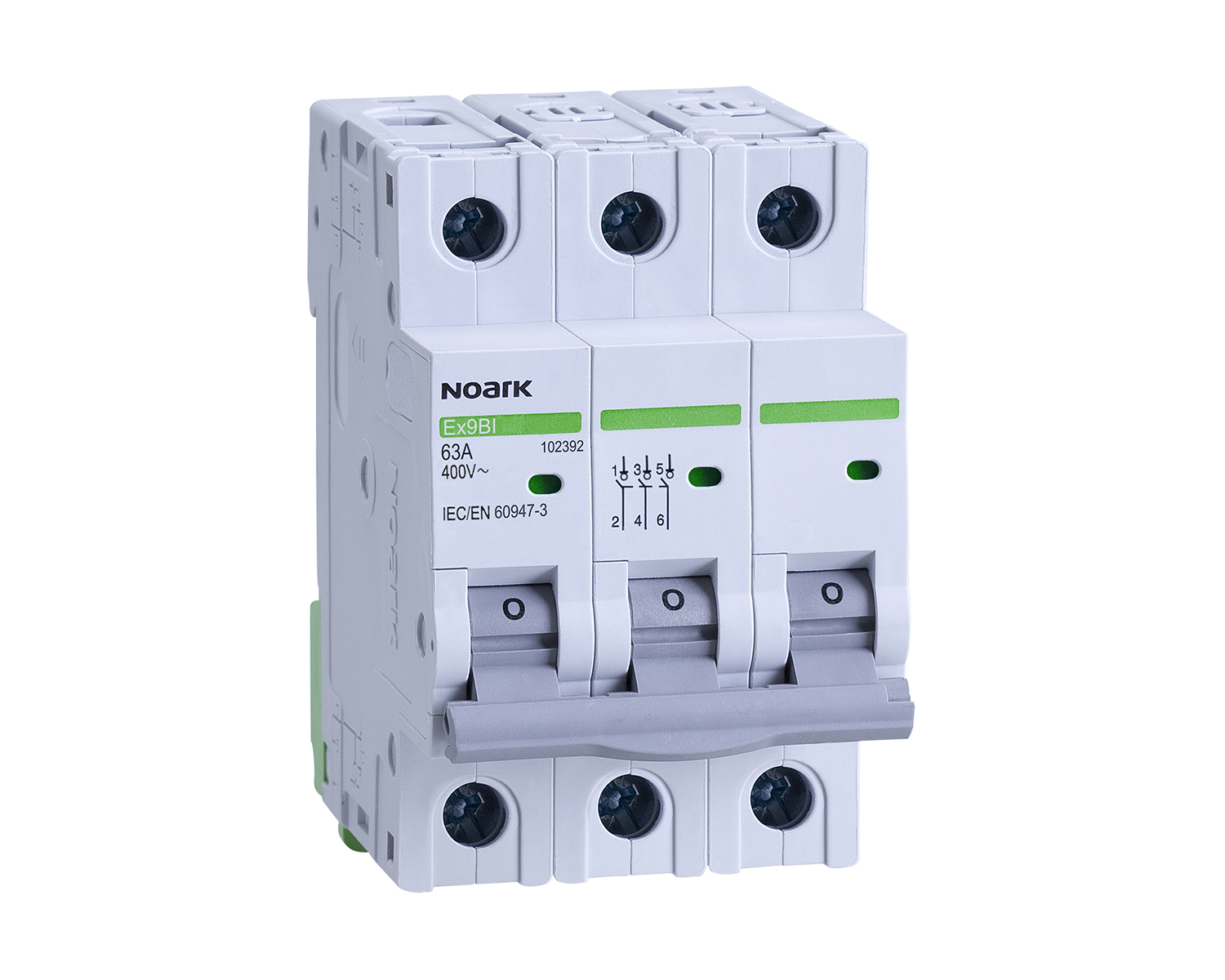 Spínač Ex9BI 3P 63A (102392) 3moduly NOARK