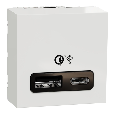 Zásuvka NU301918 USB 18W 2,4A 2M biela UNICA