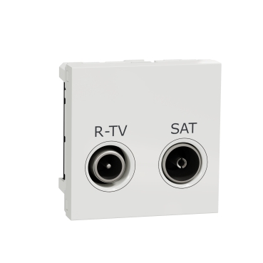 Zásuvka NU345418 TV-R/SAT 2dB 2M biela UNICA