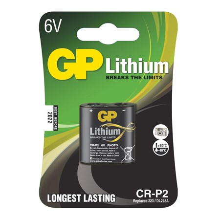 Batéria GP CR-P2 (B1502) 6V Lithium do pisoárov