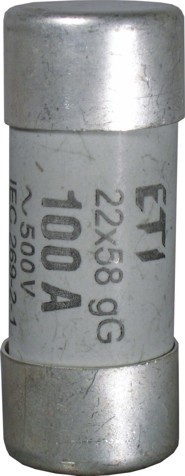 Poistka val. CH22 100A gG 22x58 (2651050)(2640025) (PV22 100A gG) (ETI)