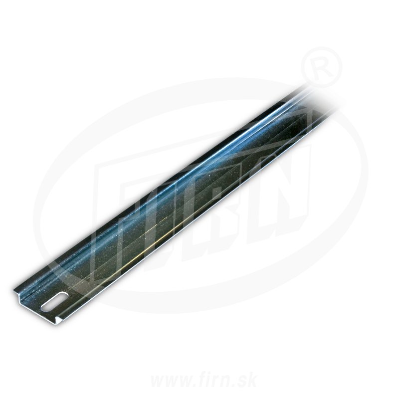 Lišta DIN35/1 TS35 Zn 1000x35x7mm (1ks=1m) neperforovaná-plná (1801021) (FIRN)