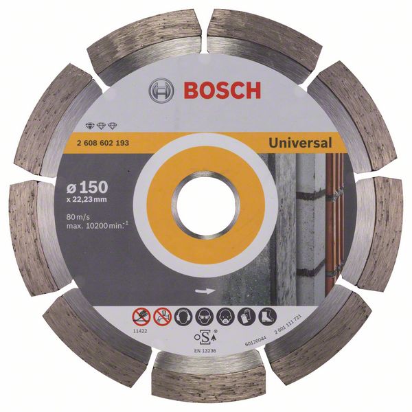 BOSCH 2608615061 Kotúč rezný diamantový UPE EEU 150mm Universal (2608602193)