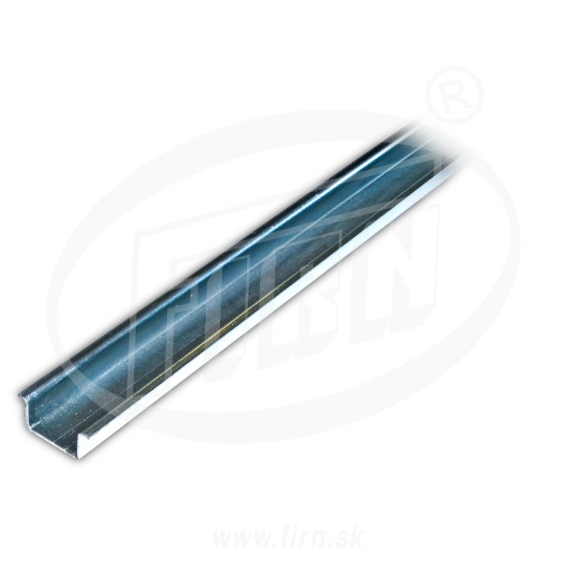 Lišta DIN35/2 TS35 Zn 2000x35x7mm (1ks=2m) plná (1801022) (FIRN)