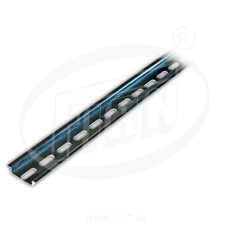 Lišta DIN35/1P TS35 Zn 1000x35x7mm (1ks=1m) perforovaná (1801001) (FIRN)