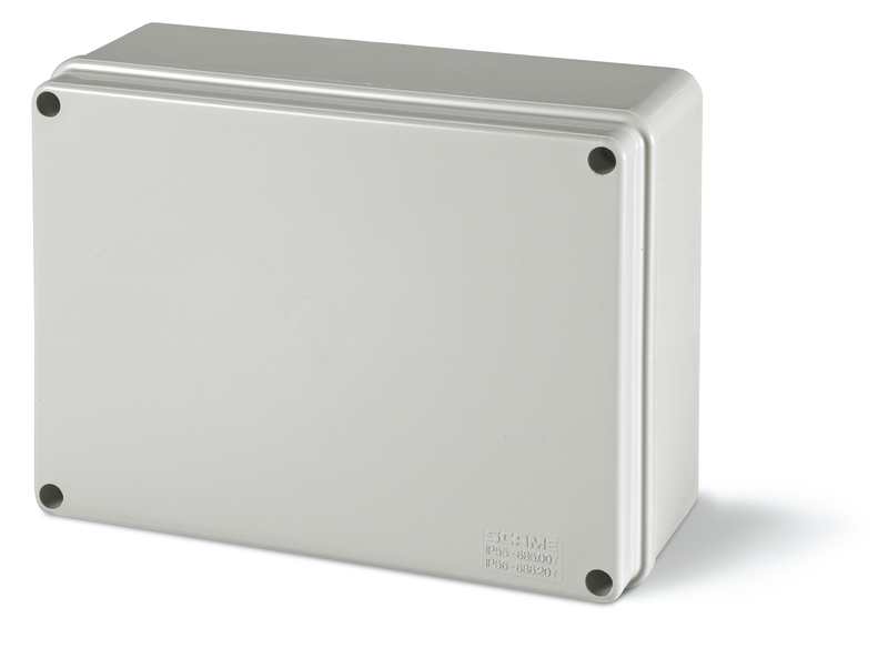 Škatuľa inštalačná 686.207 SCABOX, sivá, prisadená, 190x140x70mm, UV, HF, IP56 SCAME