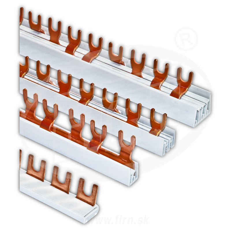 Lišta prepojovacia G-1L-210/10 (U1x12-10/210) vidličková 1.pol. (1315101) (krytka EK1/10-16 (KK1/16) (FIRN)
