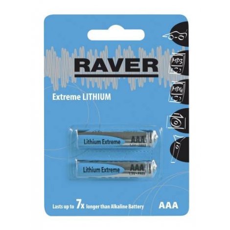 Batéria B7811 líthiová mikrotuž. AAA R03 RAVER