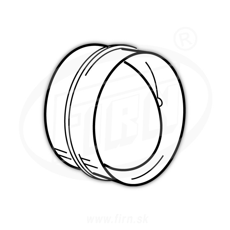 Klapka 2121 spätná 125mm (KO 125-22) (1916142) (FIRN)