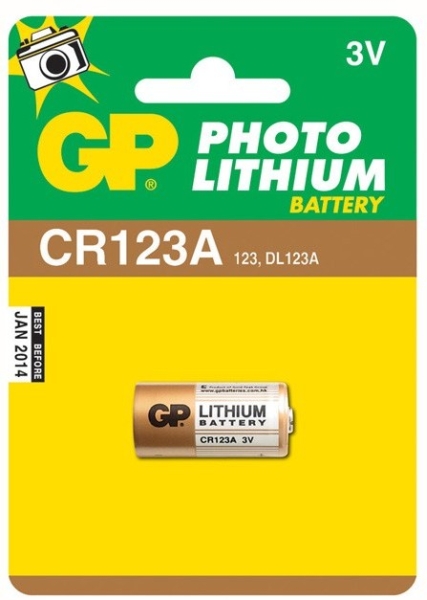 Batéria CR123A (B1501) Lítiová 3V GP