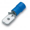 MALE Polycarbonate partially insulated push on terminals