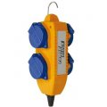 brennenstuhl 1151741 robustni 4 zasuvka na 230v kabel 3x1 5 delka 10m pro stavebnictvi s hakem pro zaveseni ip44 i92943