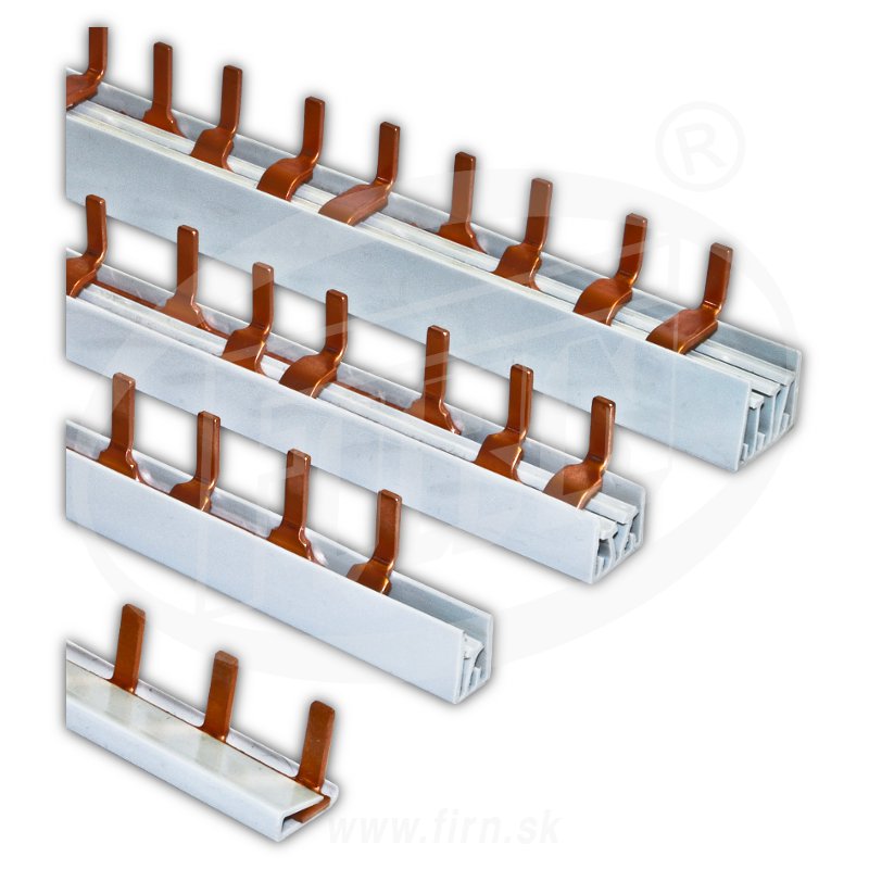 Lišta prepojovacia I3x4-10/210 (S-3L-210/10) kolíková 3.pol.(1303021) (krytka EK3/10 (KK3/10) (FIRN)