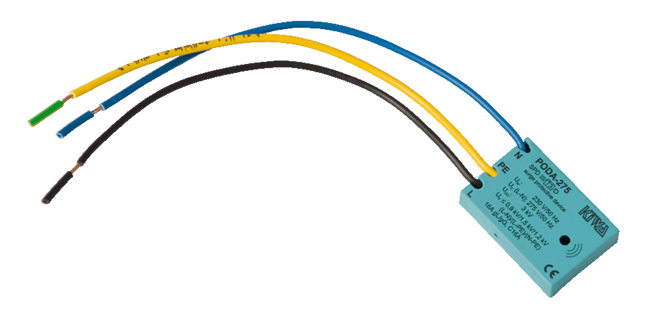Ochrana 92.133/90 prepäťová PODA-275 "D" pod zásuvku so zvukovou signalizáciou KIWA