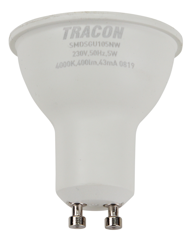 Žiarovka SMDSGU105NW LED 230V,50Hz,GU10,5W,450lm,4000K,120°,SAMSUNG chip +(RP5)