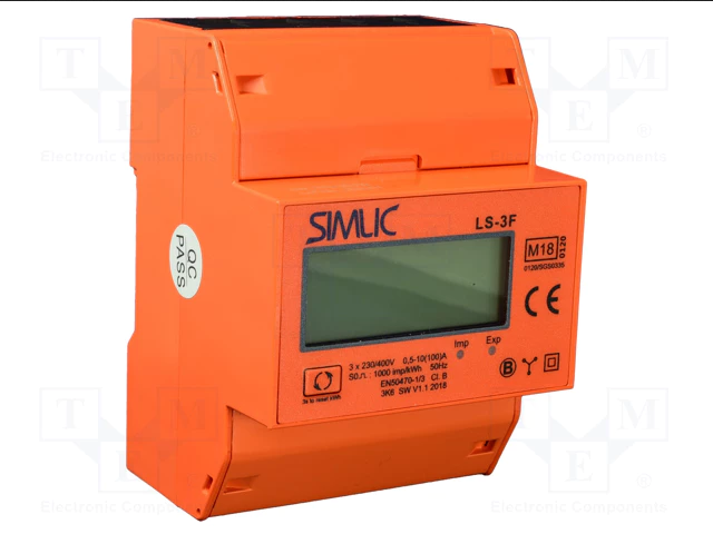 Elektromer LS-3F MID SIMLIC digitálny-fakturačný 3faz 3P 100A (LE-03d MID)