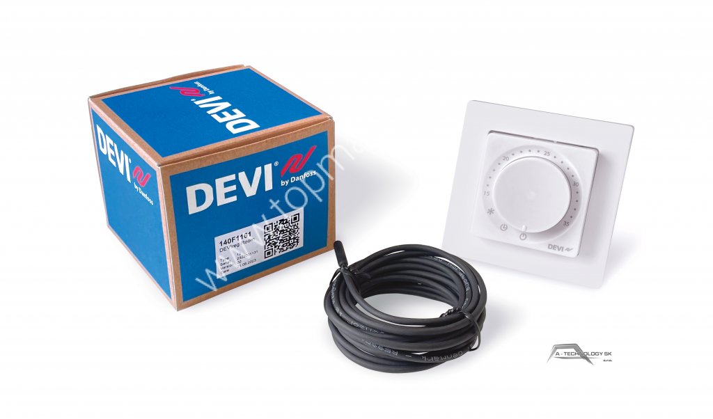 Termostat DEVIreg Room (140F1161) /K1A/ s podlahovým a priestorovým senzorom, analógový (Náhrada za DEVIreg 532) DEVI