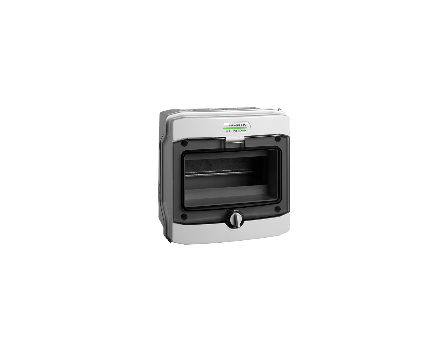 Rozvodnica PHS 8T (101493) 8M/1R na omietku, priehľ. dv., IP65, 400VAC, 1500VDC