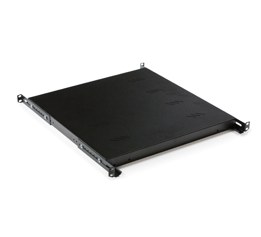 Polica RAB-UP-250-A4, 19", perforovaná, 1U/250, hĺbka 250mm